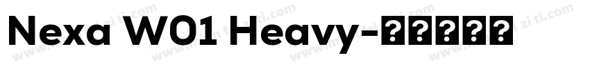 Nexa W01 Heavy字体转换